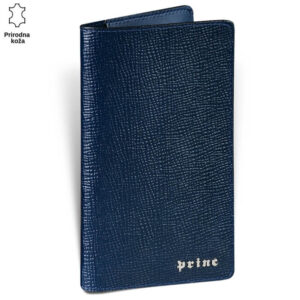 Tamno plava kožna futrola od prirodne kože brenda Princ Leather.