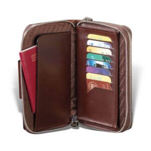 MUŠKA KOŽNA TAŠNICA PLETENA LUXURY 6 otvorena po strani