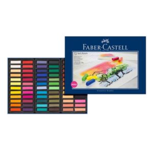 Kutija sa 72 meke pastelne boje različitih nijansi brenda Faber Castell