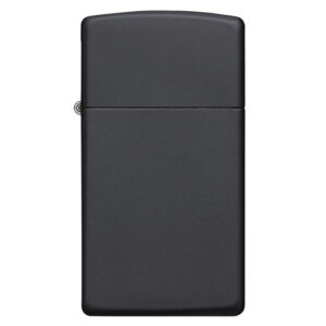 Crni Zippo upaljač sa mat završnom obradom.
