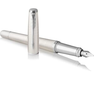 PARKER NP URBAN PREMIUM PEARL CT 3 Parker naliv pero urban premium pearl ct, sive boje vodoravno postavljena