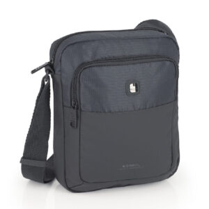 Gabol tamnosiva torba sa prednjim džepom i dugim kaišem.