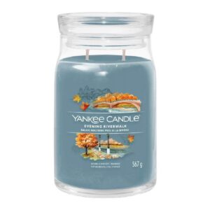 Staklena sveća Yankee Candle sa mirisom Evening Riverwalk