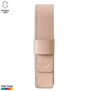 FUTROLA ZA JEDNU OLOVKU 14 Elegantna futrola za olovku od prirodne kože u bež boji sa logotipom Princ Leather.