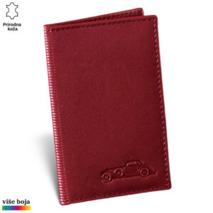ETUI ZA KARTICE MINI 3 Crveni kožni pasoš ko Princ Leather