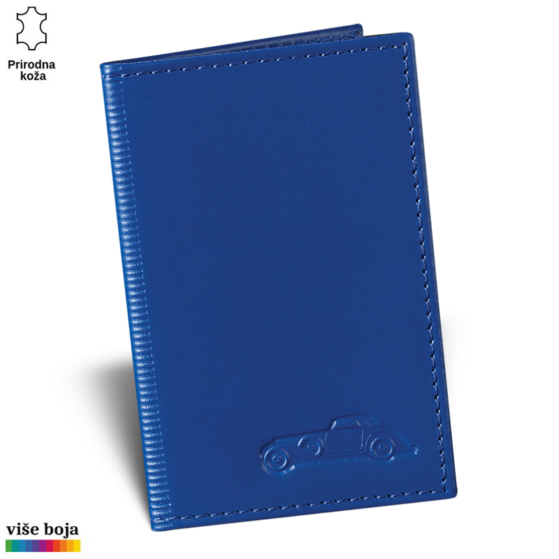 306plava Plava kožna futrola sa utisnutim dizajnom automobila