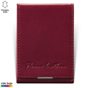 ETUI ZA KARTICE 10 Bordo kožni novčanik brenda Princ Leather sa utisnutim logom i mogučnošću izbora u više boja.