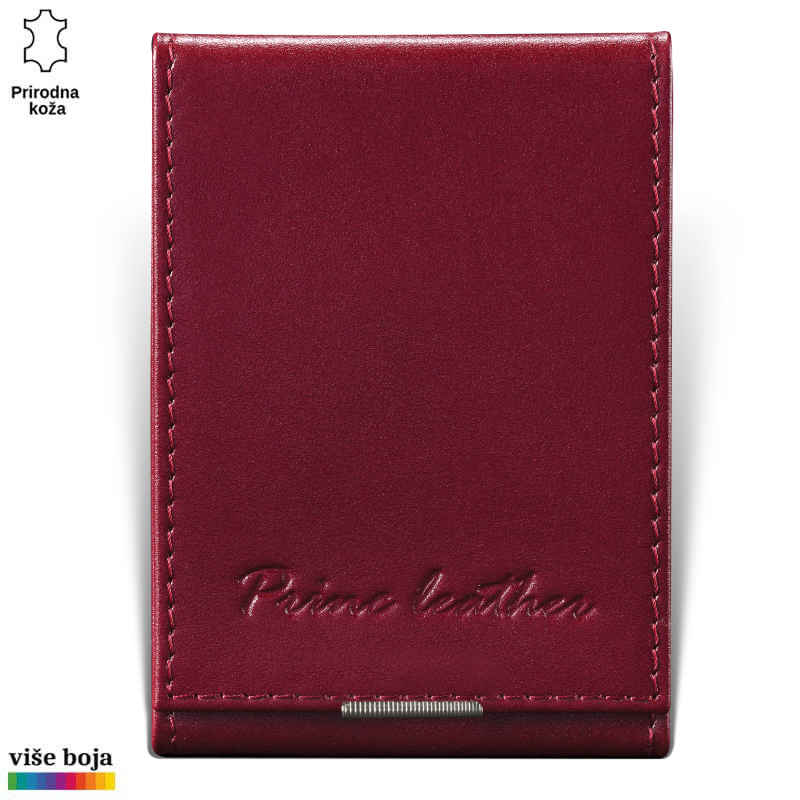 307bordo (1) Bordo kožni novčanik brenda Princ Leather sa utisnutim logom i mogučnošću izbora u više boja.