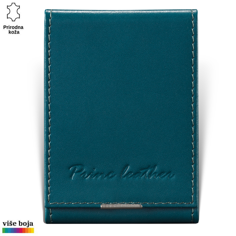 307petrol (1) Tamnozeleni kožni novčanik od prirodne kože sa ugraviranim logom Princ Leather