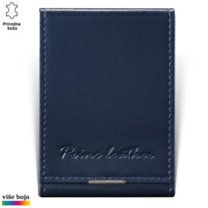 ETUI ZA KARTICE 3 Princ Leather tamnoplavi kožni novčanik sa ugraviranim logotipom