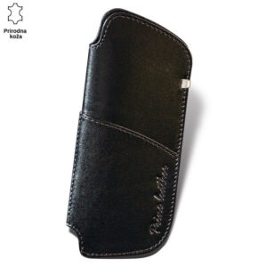 Crna kožna futrola marke Princ Leather