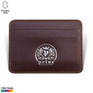 Etui za kartice u kog staju 4 kartice, braon boje