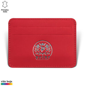 Etui za kartice u kog staju 4 kartice, crvene boje