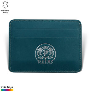 Etui za kartice u kog staju 4 kartice, petrol boje