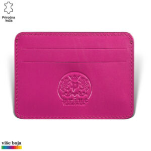 Etui za kartice u kog staju 4 kartice, roze boje