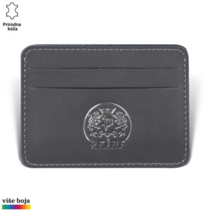 Etui za kartice u kog staju 4 kartice, sive boje