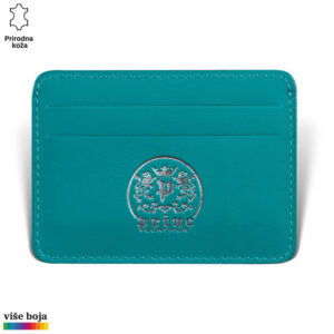 Etui za kartice u kog staju 4 kartice, tirkizne boje