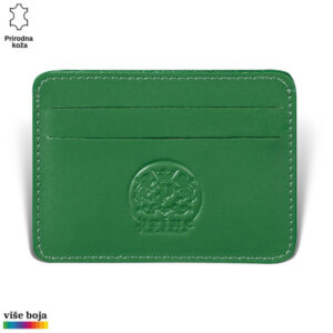 Etui za kartice u kog staju 4 kartice, zelene boje
