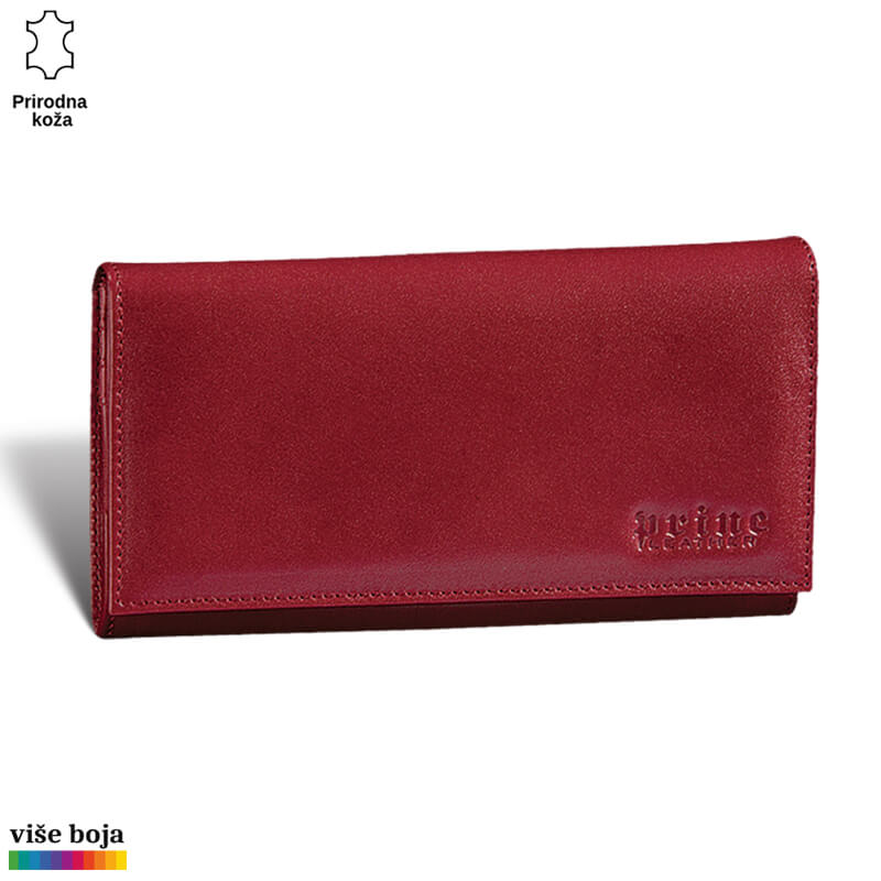 326bordo Crveni kožni novčanik brenda Princ Leather.