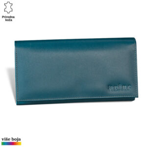 ŽENSKI KOŽNI NOVČANIK ALFA 9 Plavi kožni novčanik