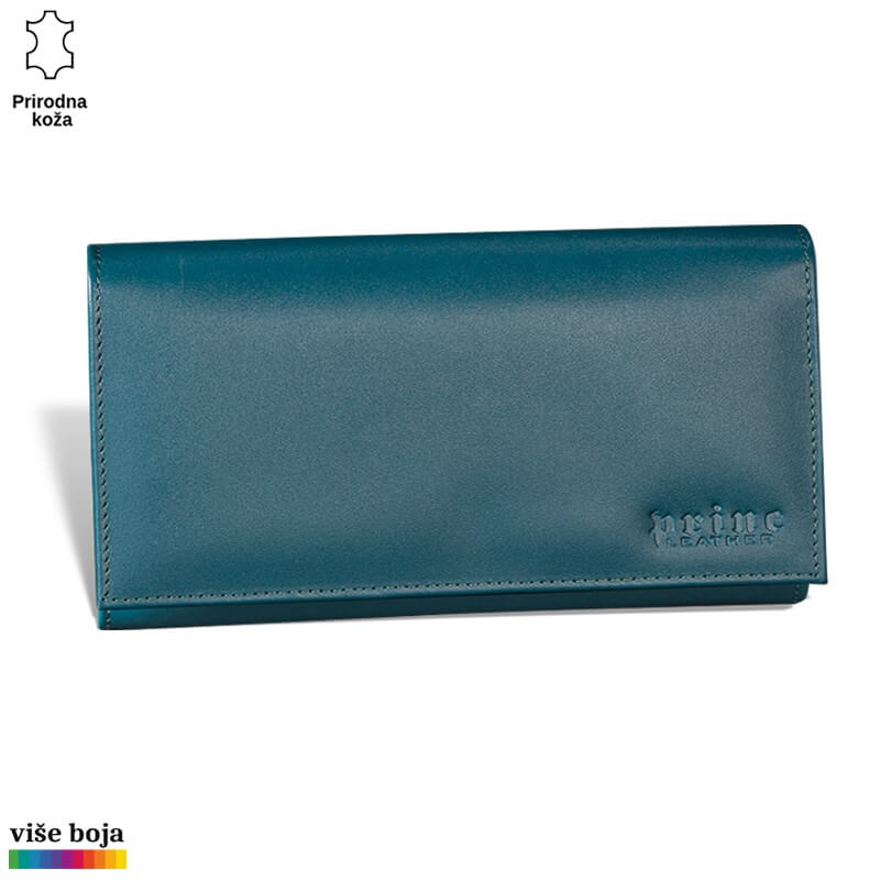 326petrol Plavi kožni novčanik