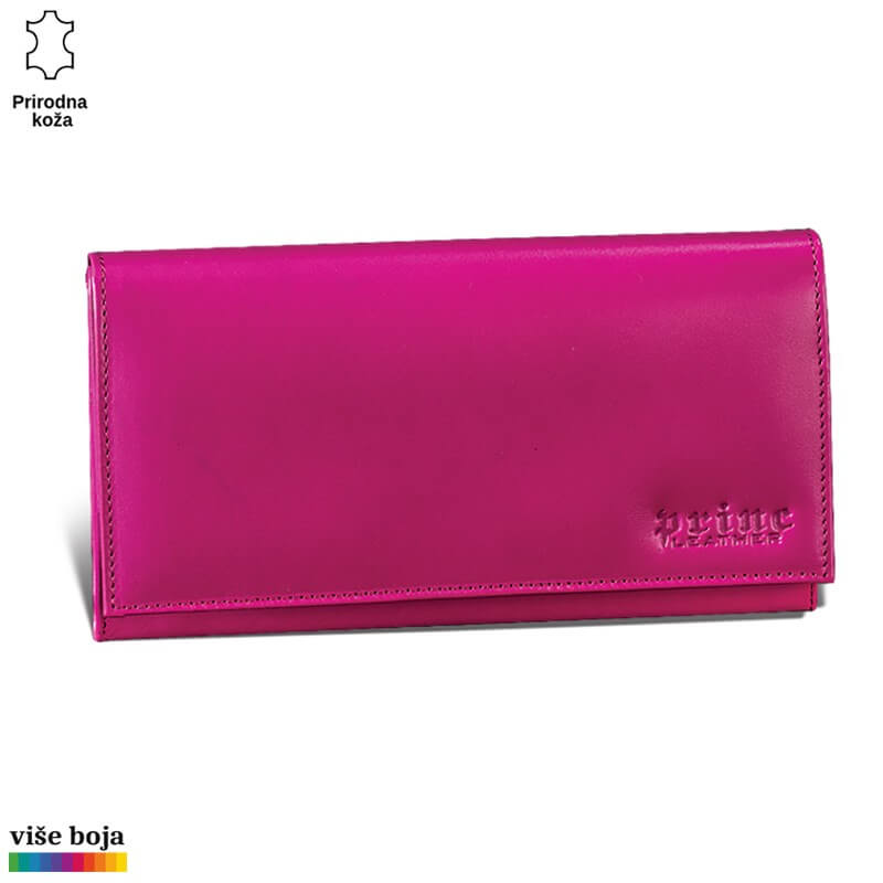 326roze Ružičasti ženski kožni novčanik marke Princ Leather