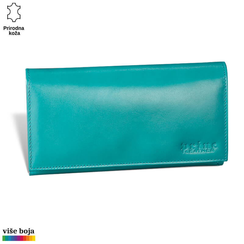 326tirkizna Za alt tekst: "Tirkizni kožni novčanik brenda Princ Leather