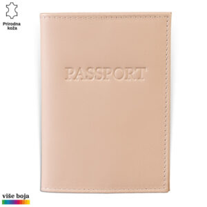 Futrola za pasos bež boje, kozna