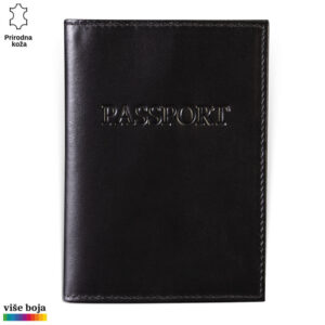 Futrola za pasos crne boje, kozna