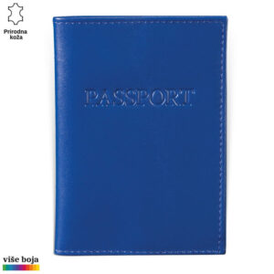 Futrola za pasos plave boje, kozna