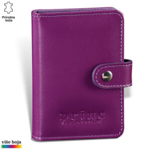 ETUI HARMONIKA 7 Narandžasti kožni novčanik sa dugmetom iz kolekcije Princ Leather