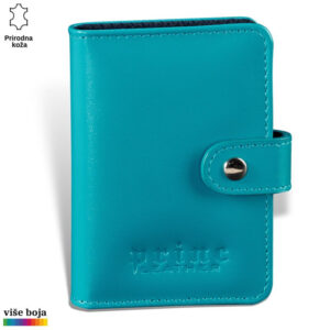 ETUI HARMONIKA 14 Tirkizna kožna futrola sa dugmetom