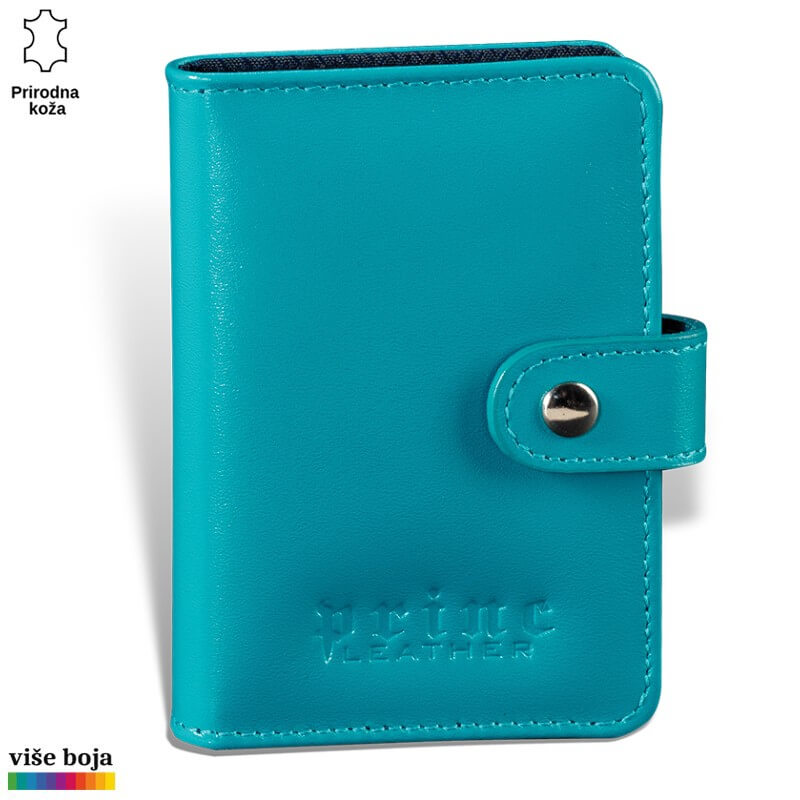 349tirkiz Tirkizna kožna futrola sa dugmetom