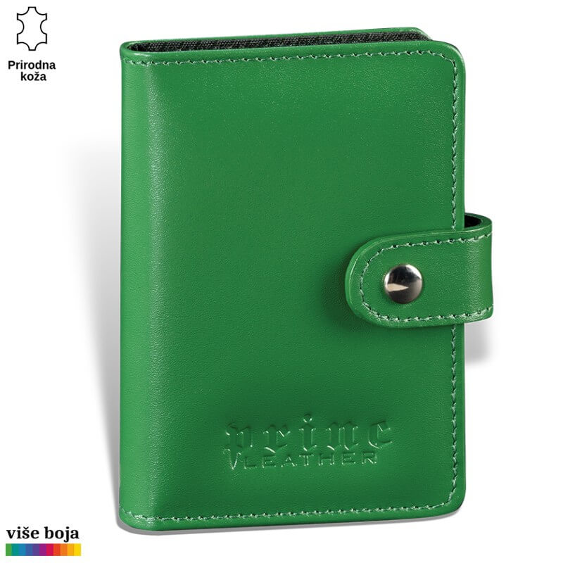 349zelena Zeleni kožni novčanik sa logotipom Princ Leather
