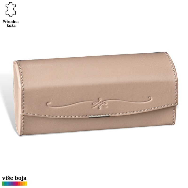370bez Bež Princ Leather futrola od prirodne kože sa nežnim šavovima i dekorativnim detaljem.