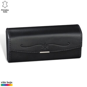 FUTROLA ZA NAOČARE TVRDA 5 Kutija za naočare od crne kože brenda Princ Leather