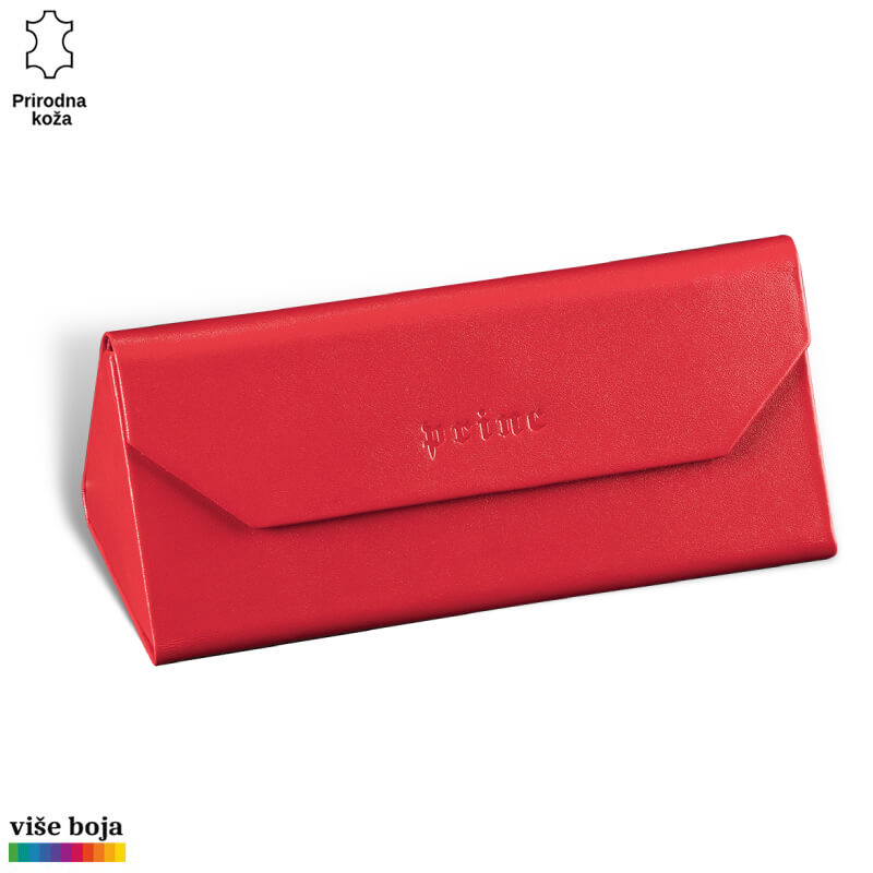 371crvena Crvena kožna futrola Princ Leather sa utisnutim logotipom