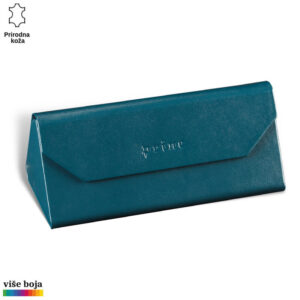 SKLOPIVA FUTROLA ZA NAOČARE 9 Torba od prirodne kože u teget boji marke Princ Leather