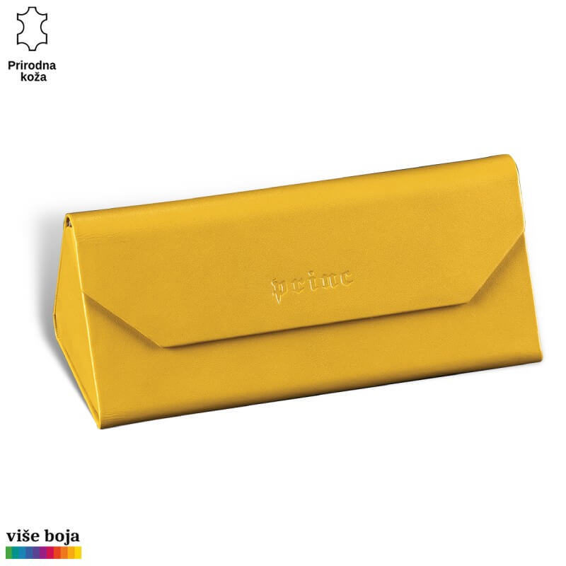 371zuta Žuti kožni etui Princ Leather.
