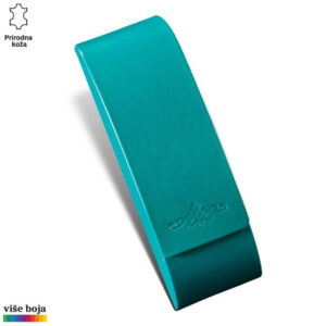 Tirkizni kožni novčanik Princ Leather sa elegantnim reljefnim uzorkom.