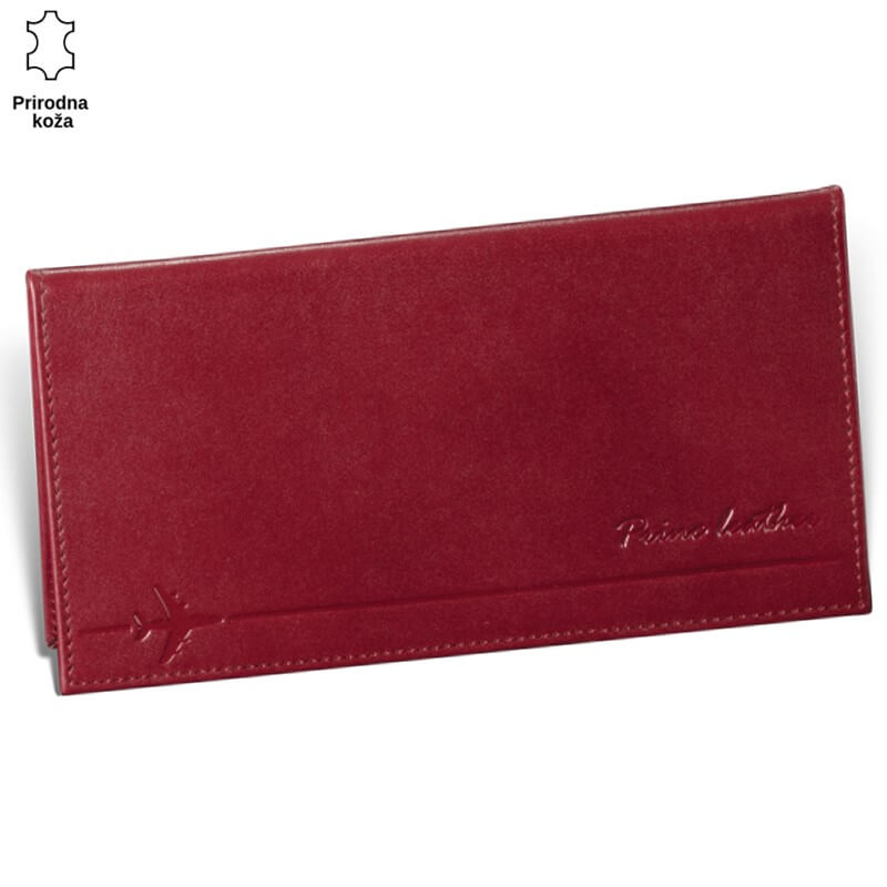 375BORDO Crveni kožni novčanik Princ Leather izrađen od prirodne kože.