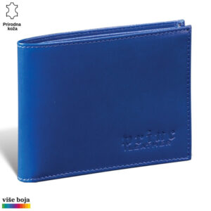 Plavi kožni novčanik brenda Princ Leather.