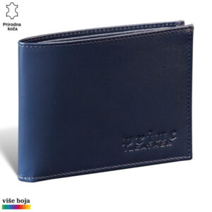 Tamno plavi kožni novčanik brenda Princ Leather