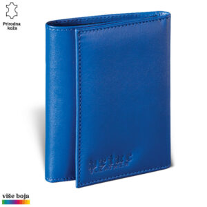 ŽENSKI KOŽNI NOVČANIK BETA 8 Plavi kožni novčanik Princ Leather od prirodne kože.