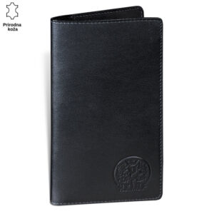 Crni kožni muški novčanik Princ Leather