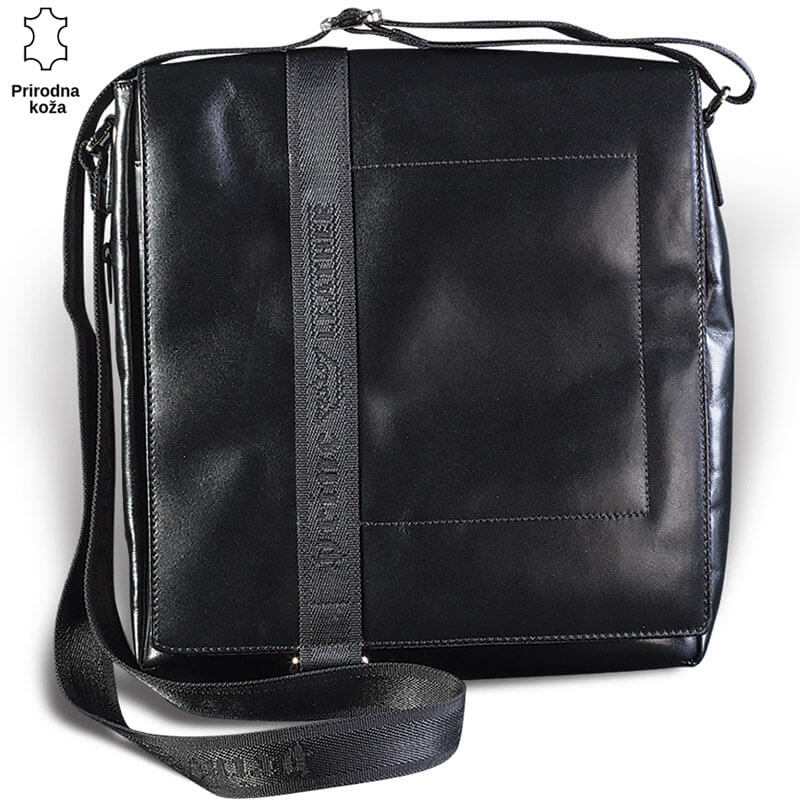 431-2-copy Crna kožna torba sa logo trakom na njoj