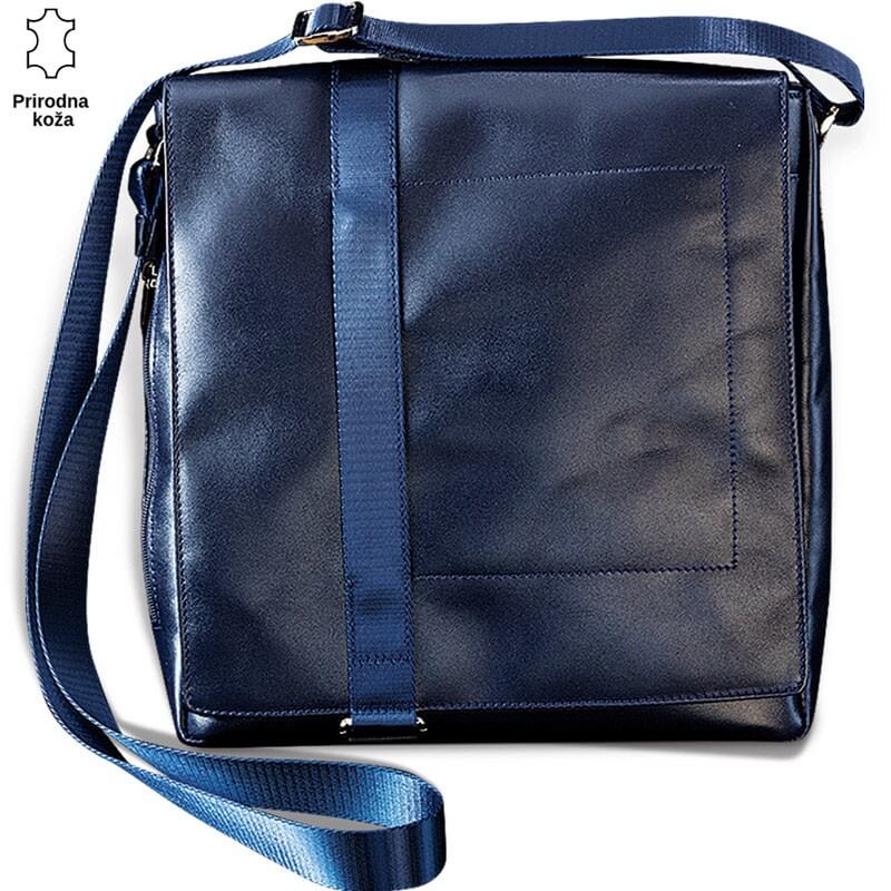 431-4-copy Tamno plava kožna torba sa podesivim kaišem