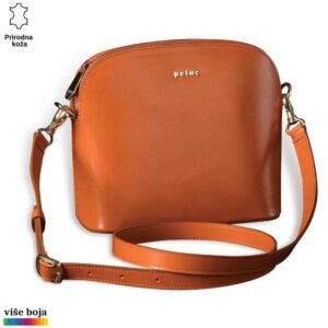 Kožna tašna u smeđoj boji sa podesivim kaišem