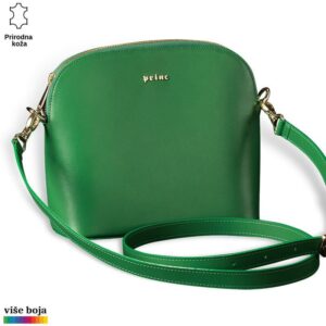 Zelena kožna torba sa dugim kaišem