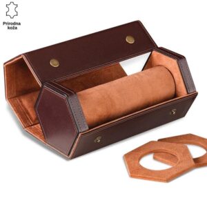 Kutija za satove u braon boji, otvorena